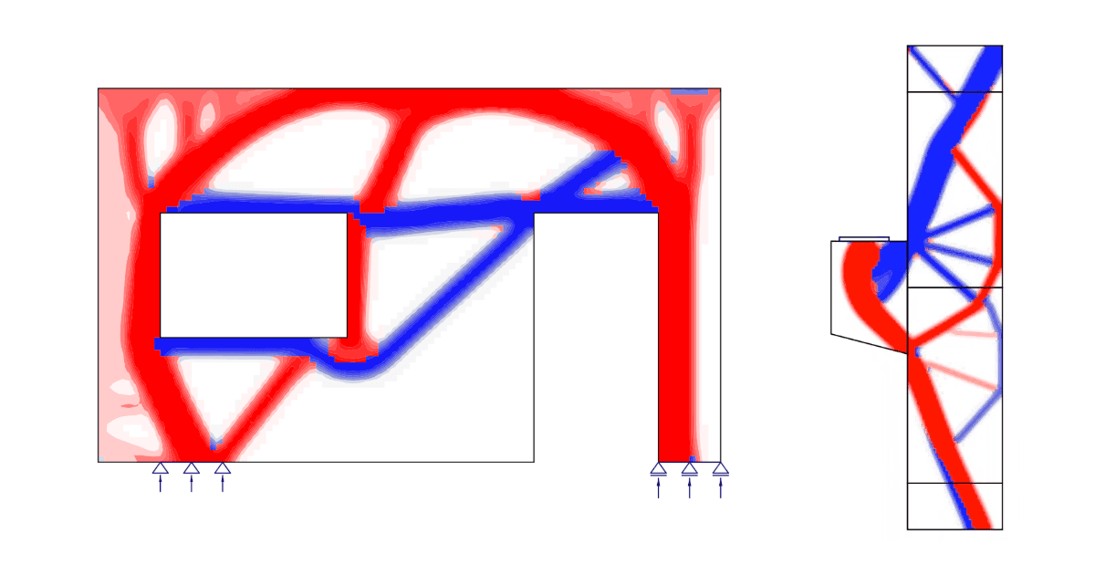 À quoi sert l'optimisation topologique ? Et comment s'articule-t-elle avec la méthode Bielle-et-tirant ?