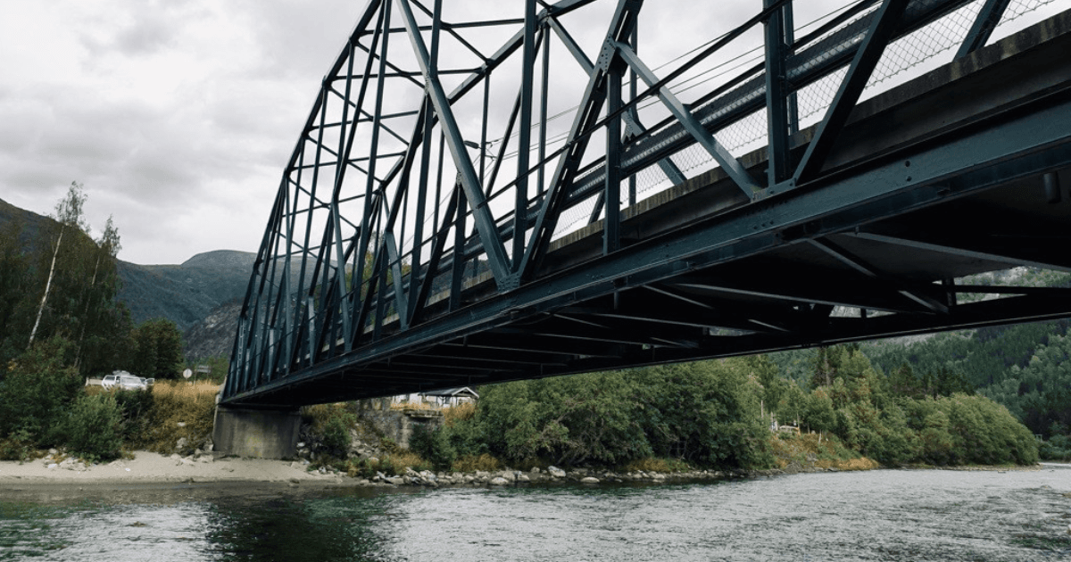 Rinforzo storico di un ponte a traliccio norvegese