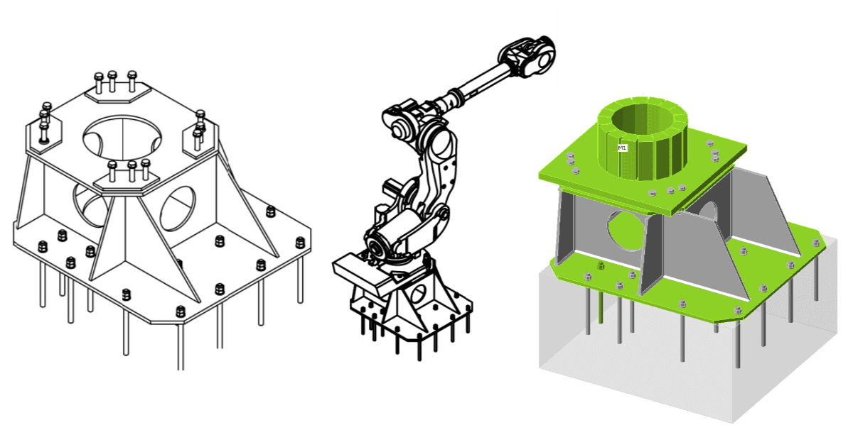 Consulenza ingegneristica per un piedistallo per un braccio robotico
