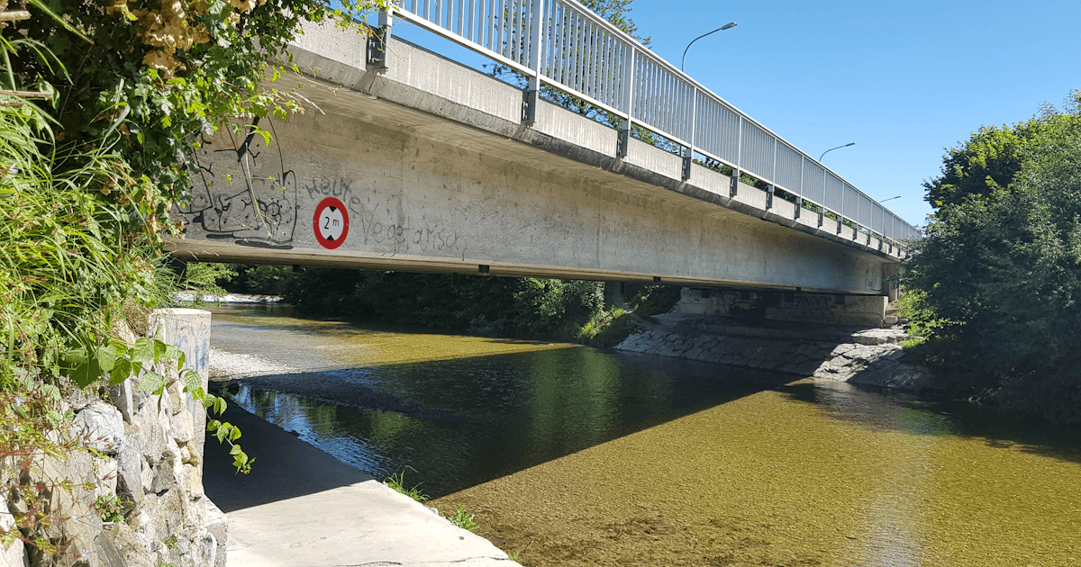 Tössbrücke Wila ponte ad angolo obliquo