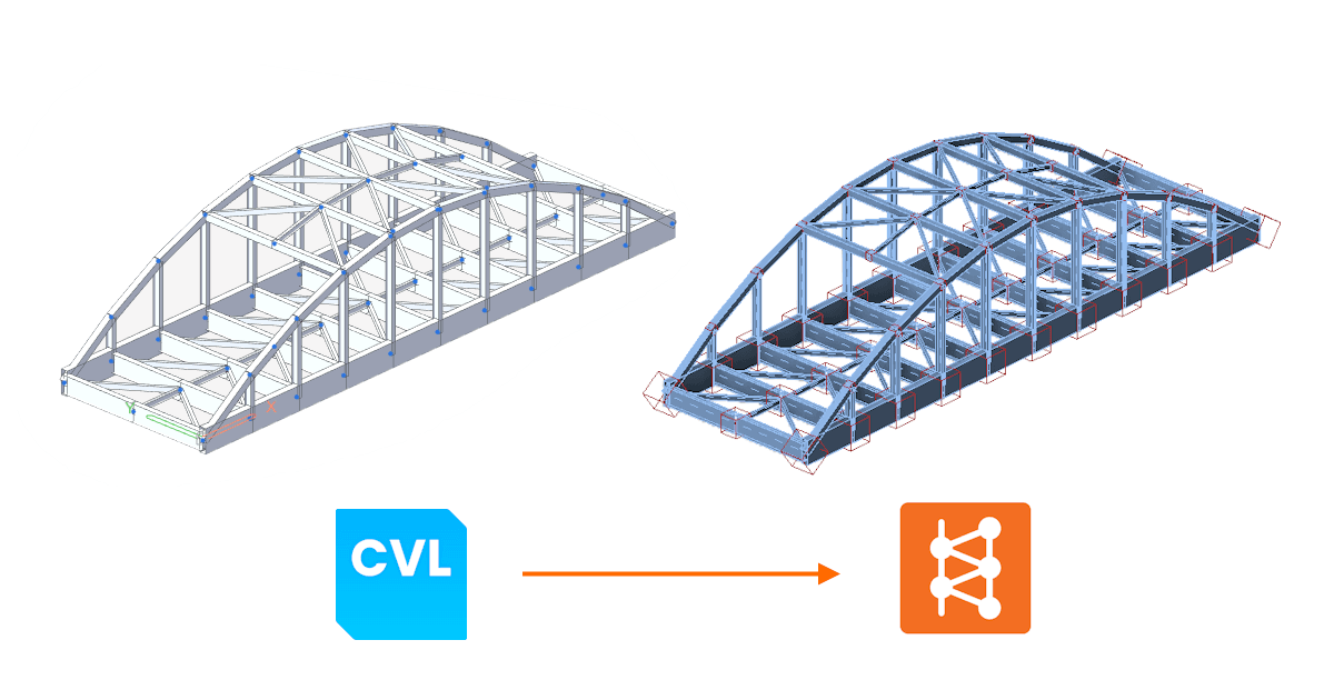 Enlace BIM entre MIDAS CIVIL NX e IDEA StatiCa Checkbot