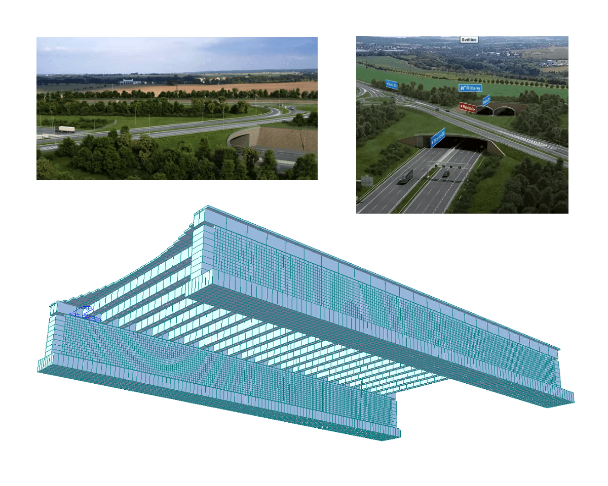 Ponte stradale in calcestruzzo precompresso